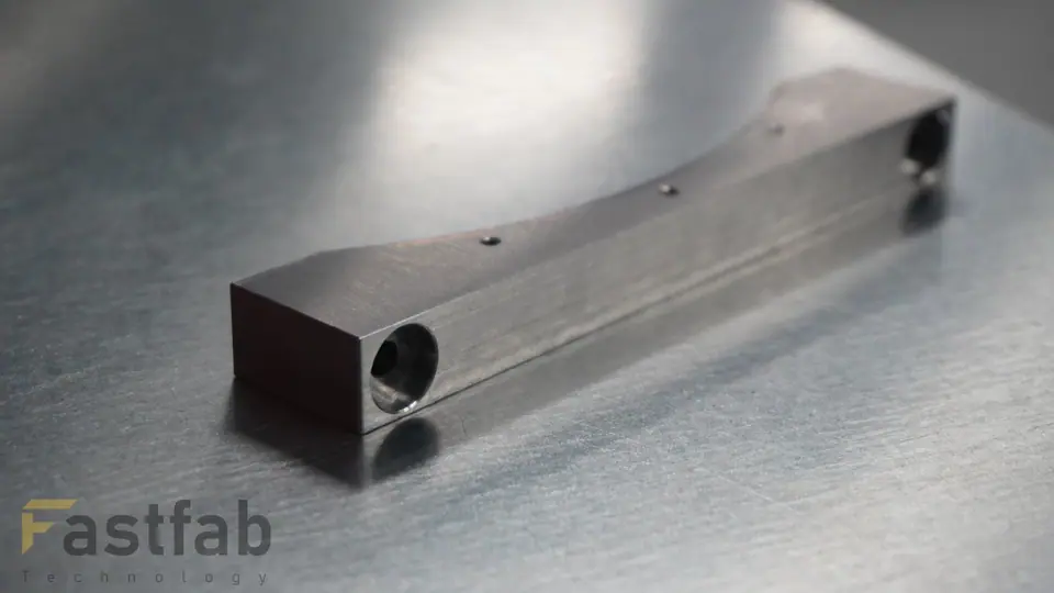 Clamp machined from S235JR steel